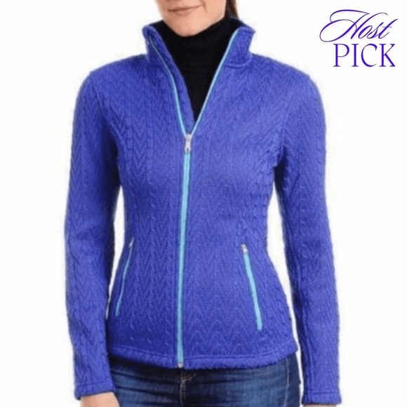 Spyder Women’s Major Cable Stryke Jacket, Royal Blue, Size S (4/6) - Picture 1 of 13